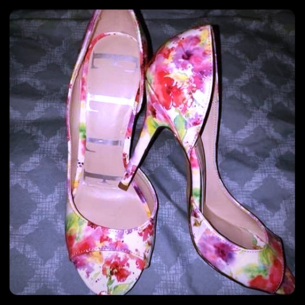 Floral Elle heels